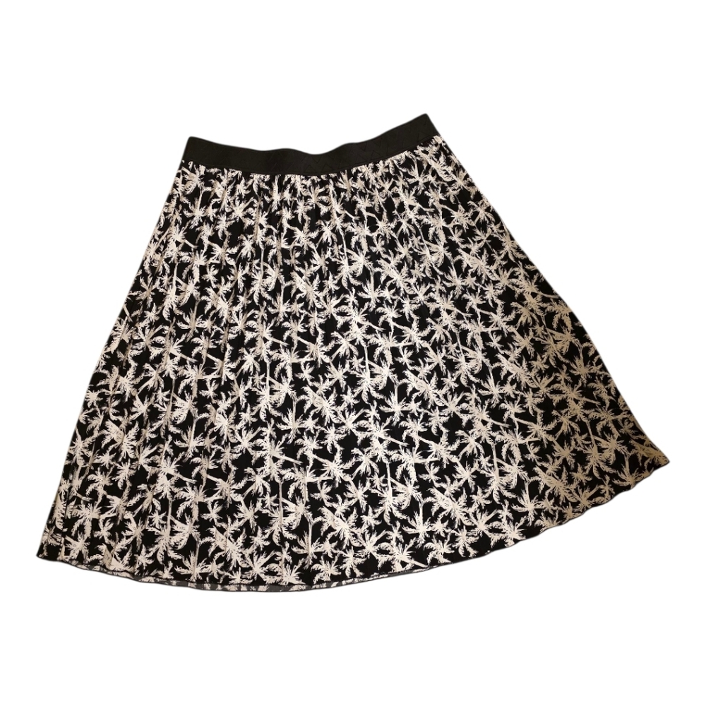 LULAROE Jill Palm Tree Pleated Skirt - Size 3XL